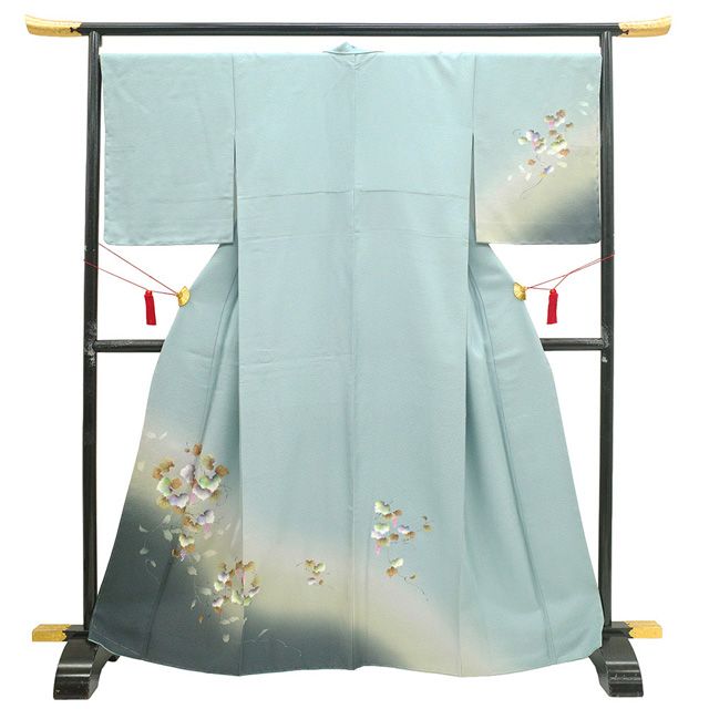 新古品】 訪問着 着物 未使用 フォーマル 正絹 袷 金彩友禅 金彩加工