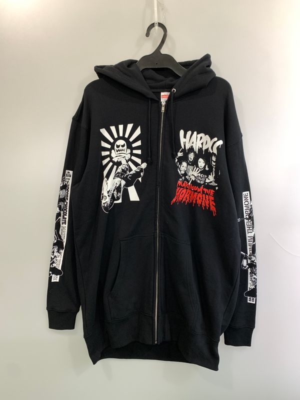 【中古品】 マキシマムザホルモン ヘドバン大虐殺 フルジップパーカー 【147-260520-AS-35-min】