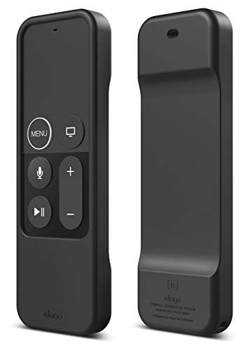 【elago】 Apple TV 4K 2017 / AppleTV HD 対応 リモコン ケース Siri Remote コントローラー 用 耐 衝撃 シリコン ケース 落下防止 用 ストラップ 付属 カバー [ AppleTV 4K 第1 fd63d6ec