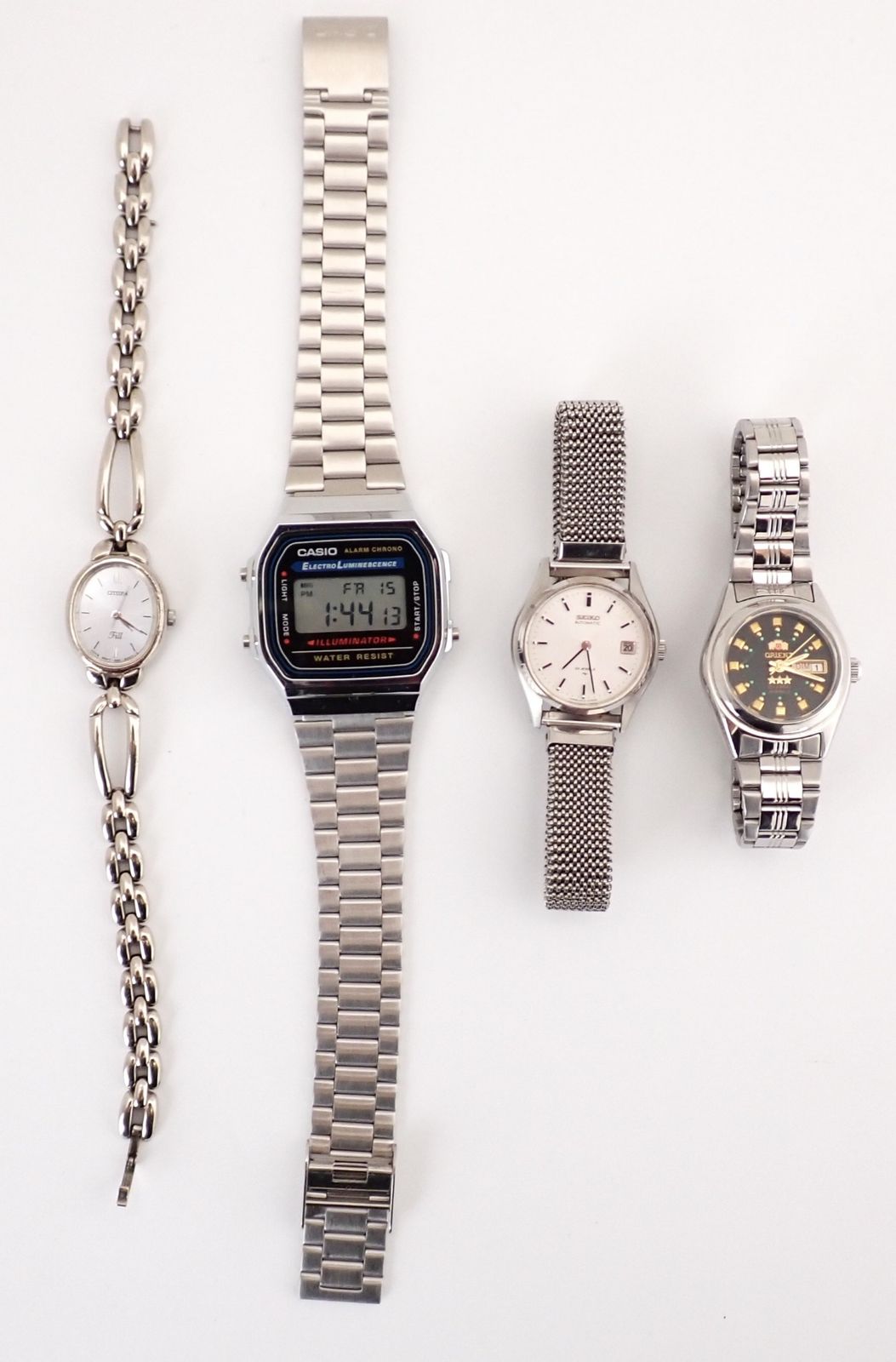 動作未確認 ジャンクまとめ品 CASIO/ORIENT/SEIKO/CITIZEN A168WA-1W/NQIP-Q0CA/2415-0350S/5930-S75497