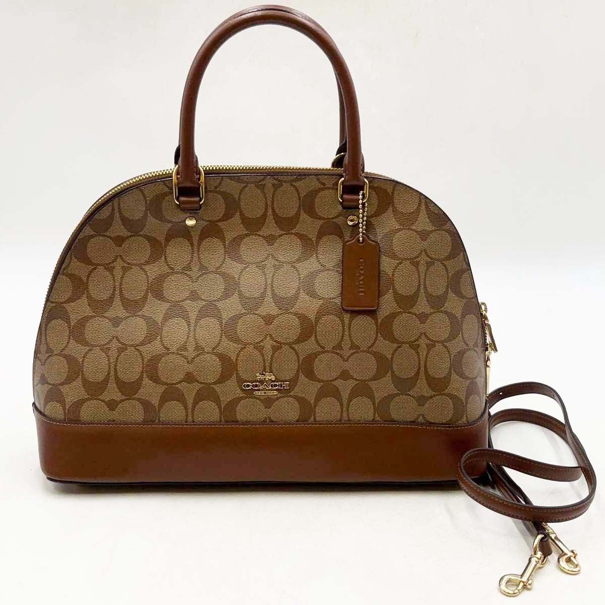 コーチ シグネチャー ハンドバッグ PVC レザー F27584 COACH - メルカリ