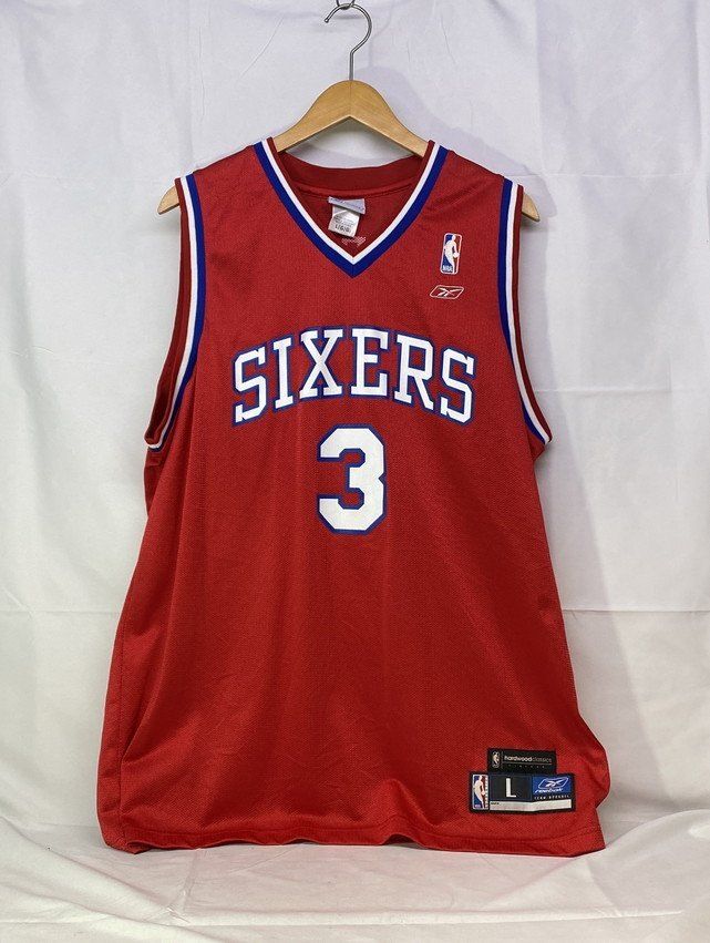 Reebok リーボック NBA SIXERS バスケ ユニフォーム ゲームシャツ #3