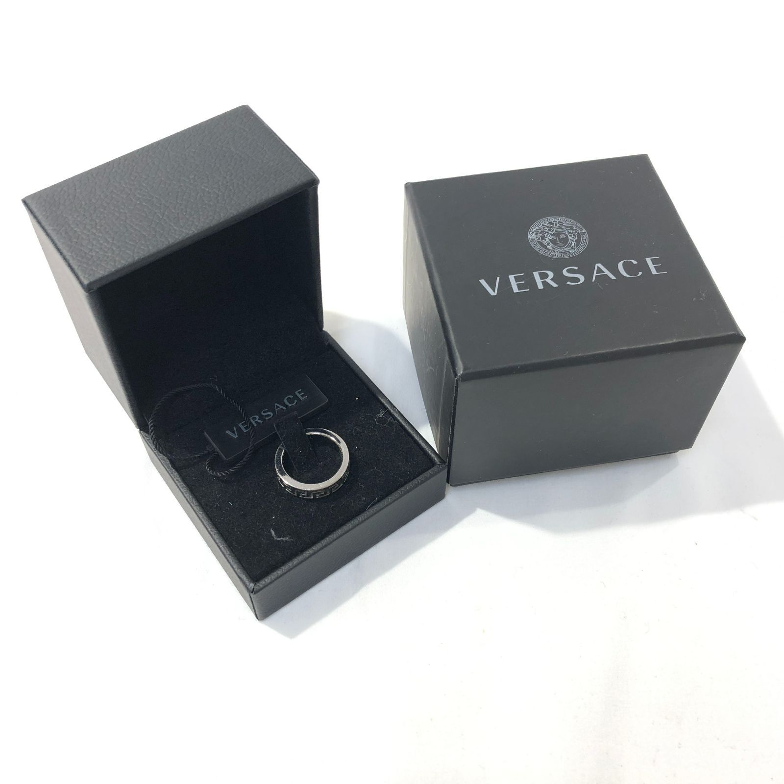 [七重浜85-10-080513nh] VERSACE ヴェルサーチ　グリークリング[中古] [メンズ]