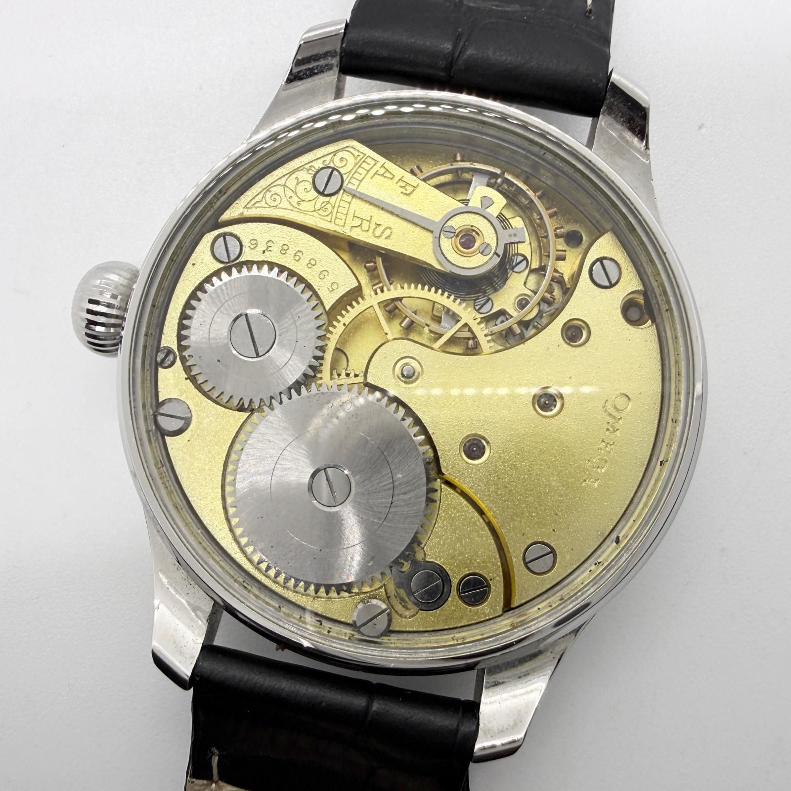 OMEGA オメガ レギュレーター ブラック 手巻き メンズ 裏蓋 現状品