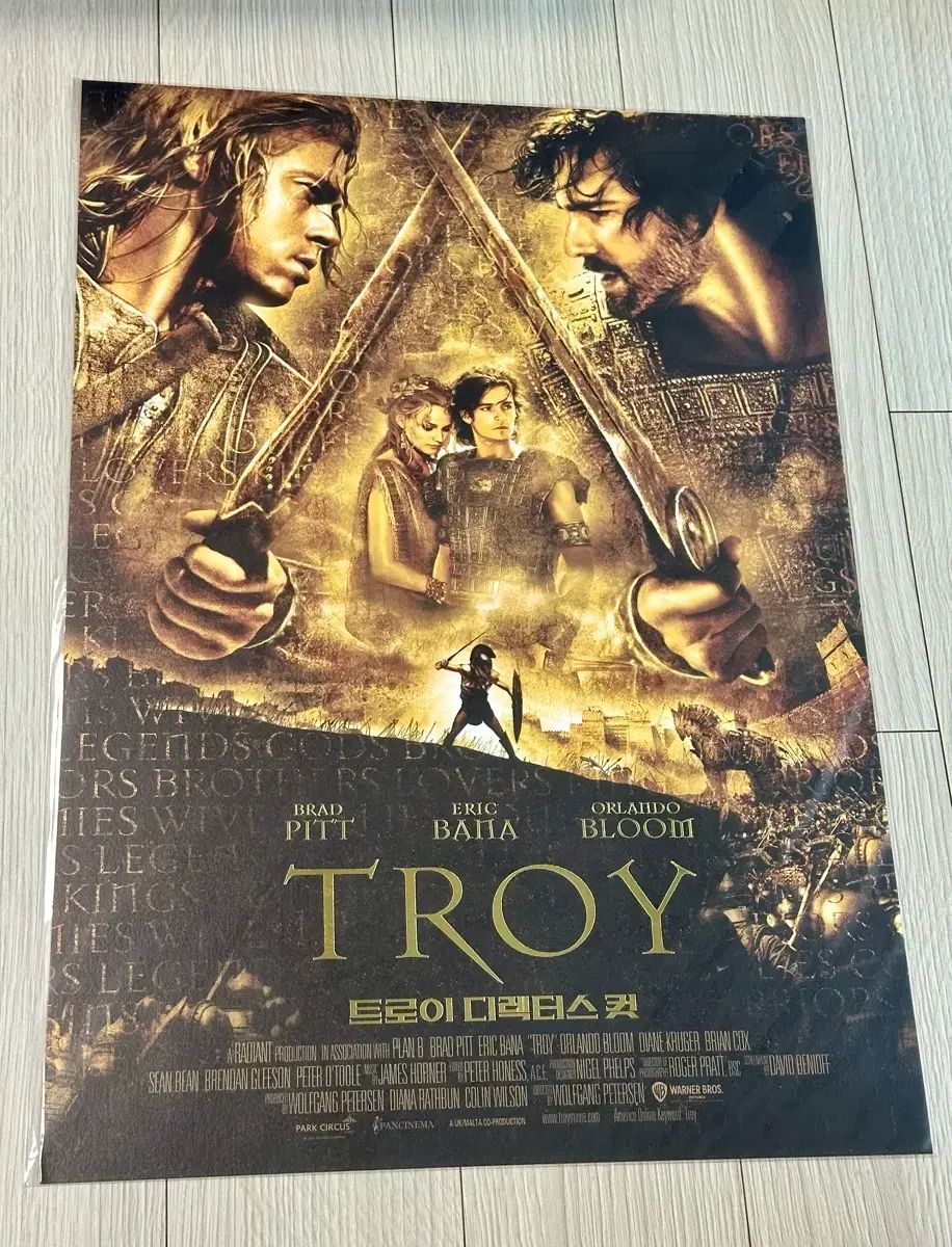 2020年レア限定モデル映画 トロイ DIRECTOR'S CUT GOLD ポスター(A3) Orlando Bloom
