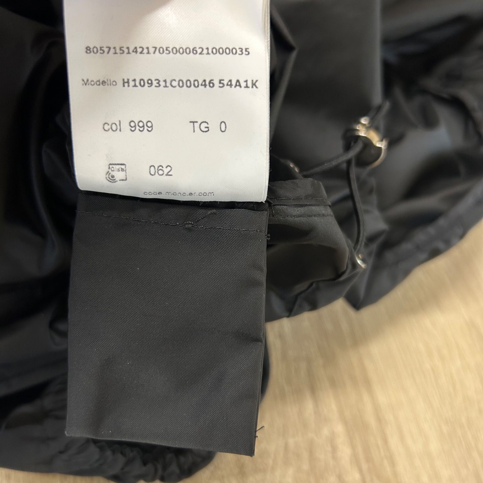 MONCLER モンクレールナイロン スプリングコートMILLAU黒0 - メルカリ