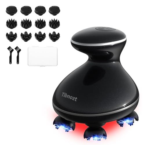 【新品】EMS ヘッドスパ 電動頭皮ブラシ IPX7防水 3D振動 広範囲赤色LED 頭皮エステ スカルプケア フェイスケア 美容家電 収納ケース付き コードレス 小型化 静音 お風呂 乾湿両用 全身適用 クリスマス プレゼント 誕生日 ギフ 531b3db5