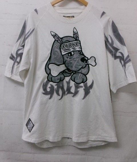 【中古】GALFY ｶﾞﾙﾌｨｰ 部族長Tシャツ 152030 ﾎﾜｲﾄ L 991865435