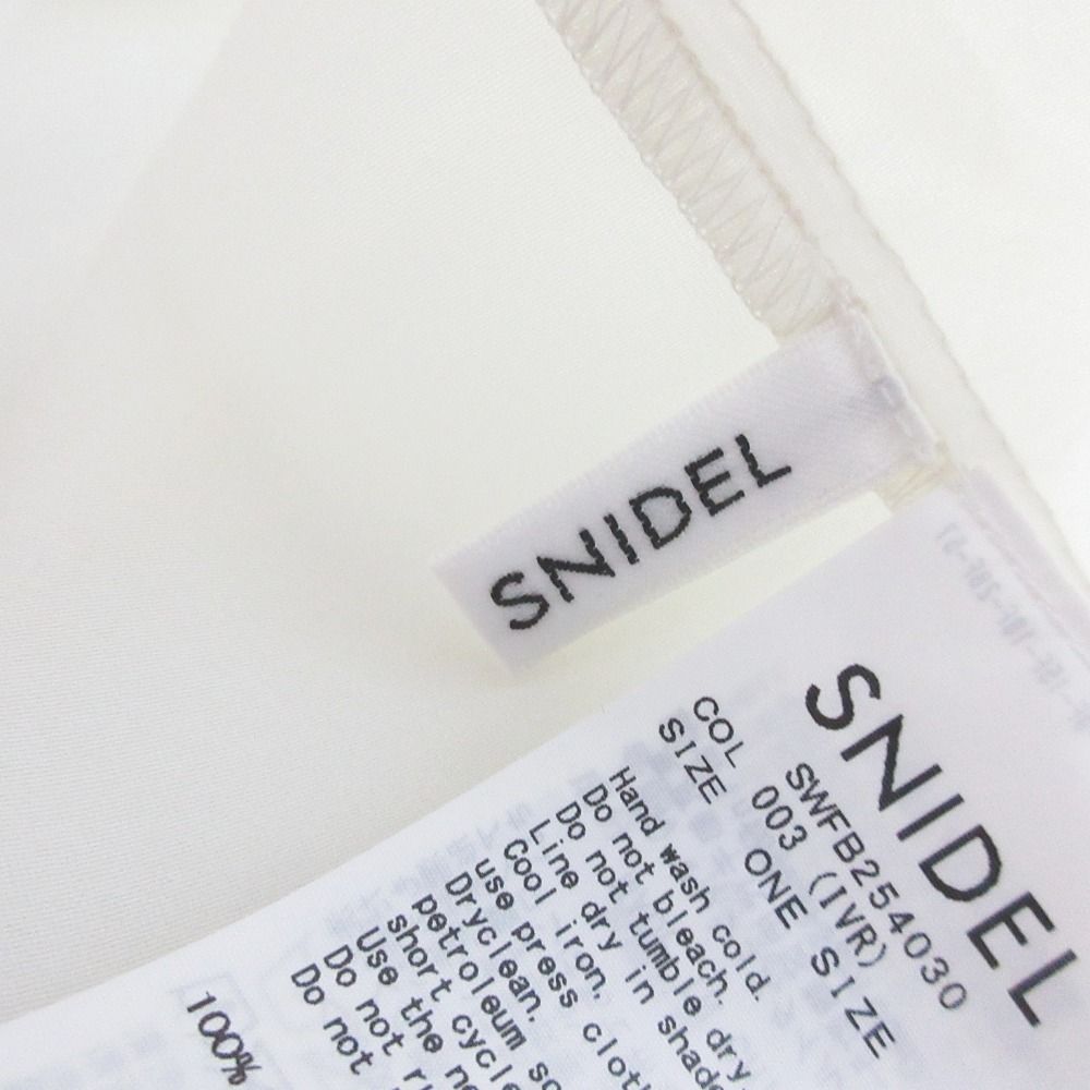 美品 25AW SNIDEL スナイデル ノースリボウタイブラウス プルオーバー 