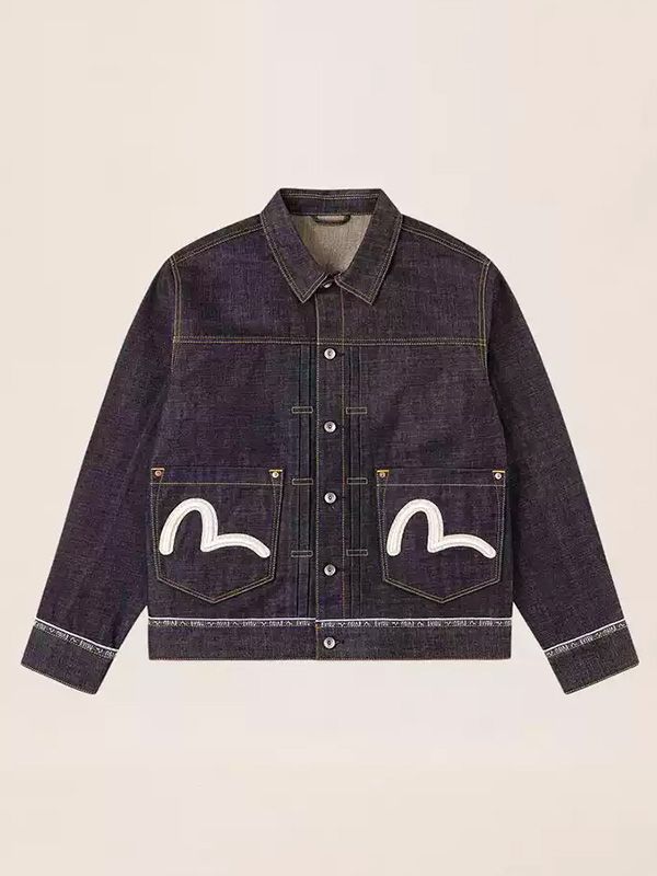 EVISU エヴィス ジーンズ デニムジャケット セルビッチ カモメ 刺繍