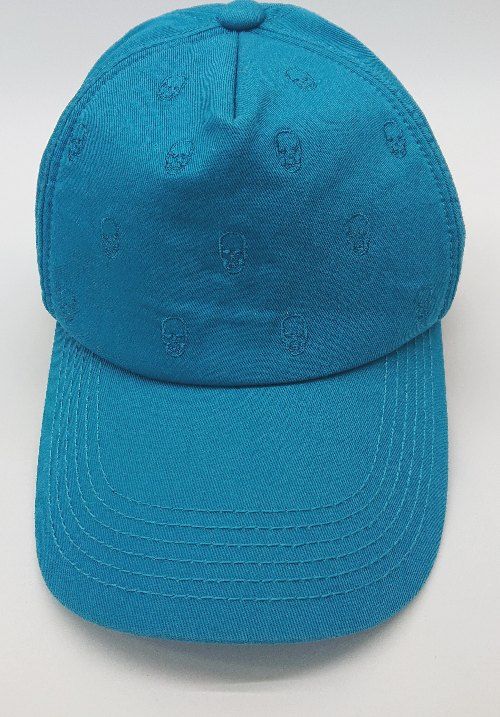 ◇ lucien pellat-finet ルシアンペラフィネ アジャスター スカル モノグラム 刺繍 Skull cap キャップ ブルー サイズ E 1301120018289レディース 【1301120018289】
