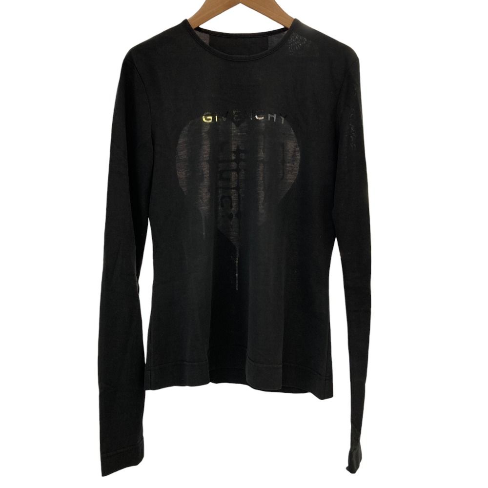 未使用 GIVENCHY ジバンシィ ロングスリーブ シアー切替 Tシャツ S 