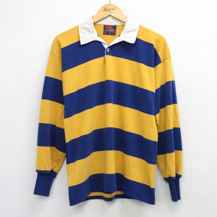 CANTERBURY カンタベリー 長袖 ラガー シャツ RA40587Y 49 緑 XL