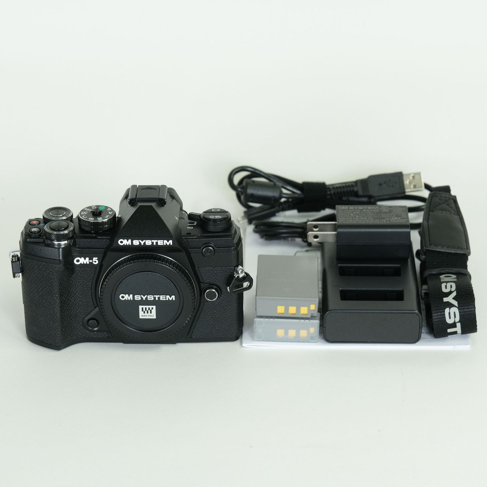 [美品 | シャッター数3,076回｜バッテリー2個付] OM SYSTEM OM-5 [ボディ ブラック] | マイクロフォーサーズマウント