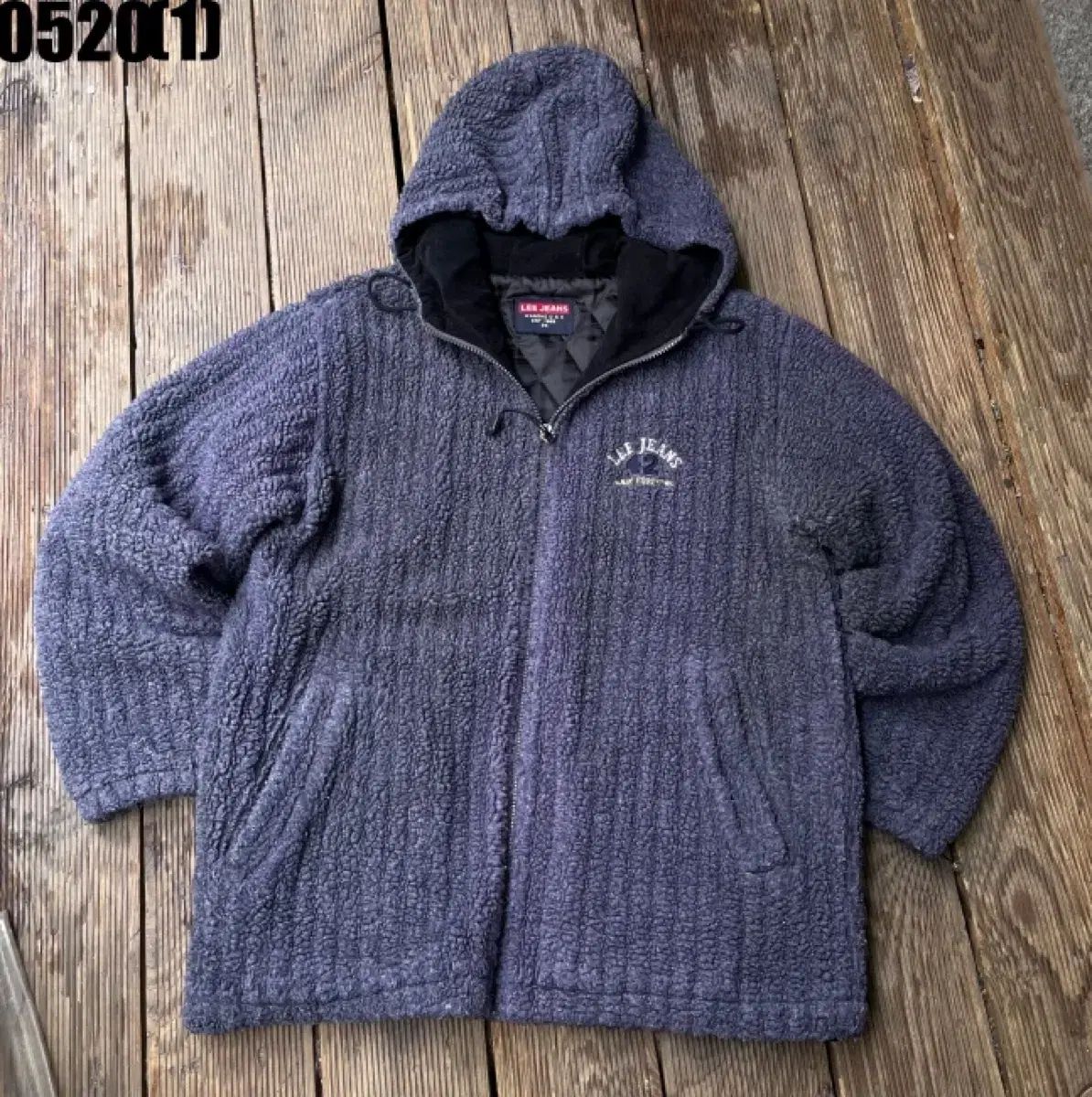 Lee Jeans フリース フード ジップアップ ジャケット 95 M