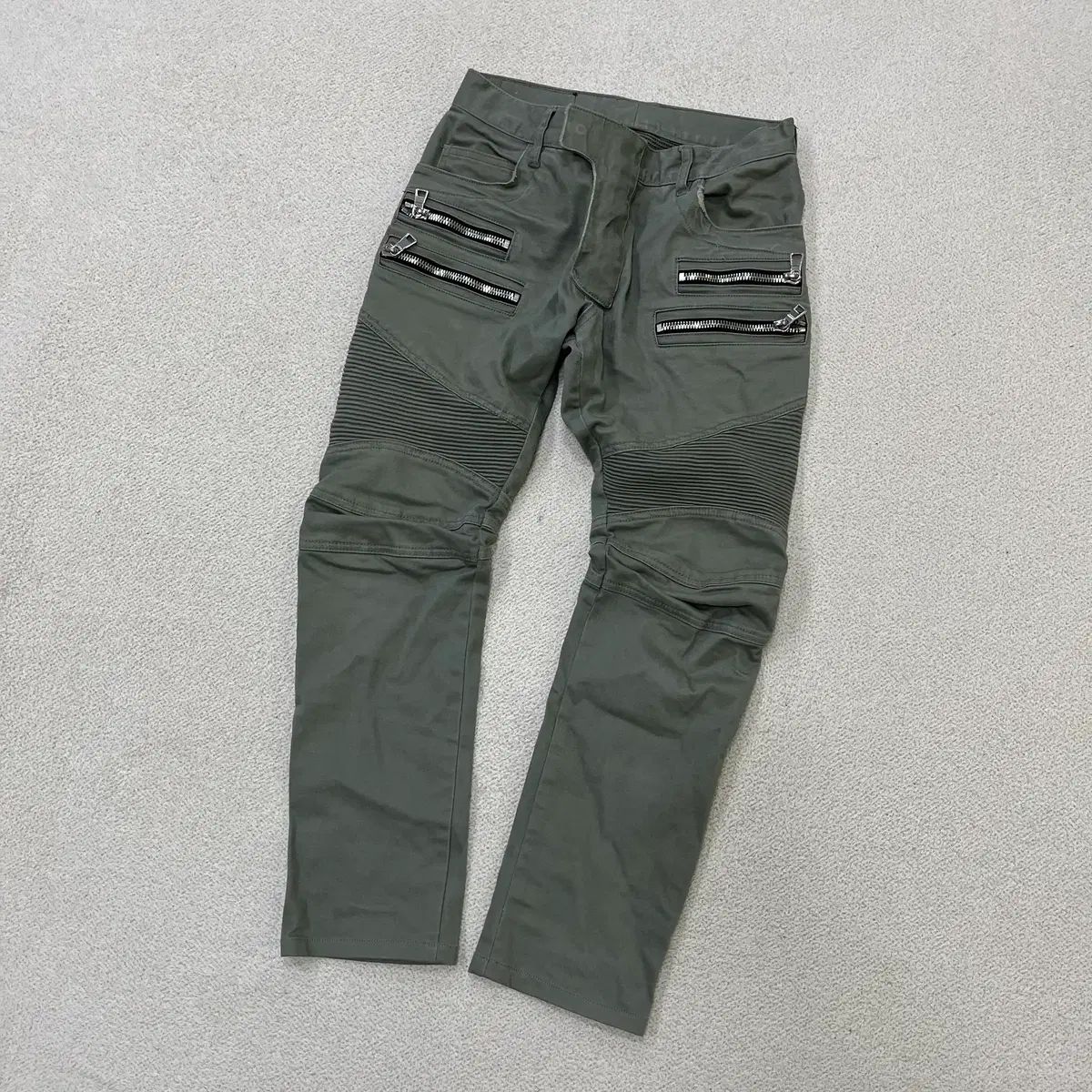 実寸確認 BALMAIN バルマン バイカー ズボン 0520M