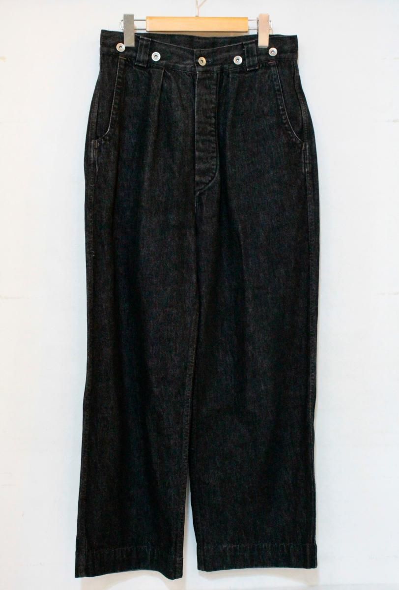 【中古】 MHL レディースデニムパンツ 31 MHL/CANTON DENIM PANT/デニムパンツ/31/黒 ブラック/596-0240500