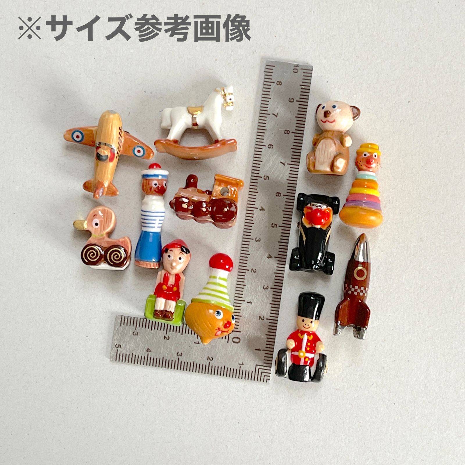 フェーヴ 白い木馬 木製のおもちゃ フランス フェーブ ミニチュア陶器