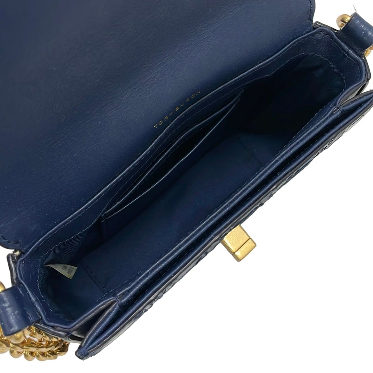 TORY BURCH(トリーバーチ) ショルダーバッグ - ブルーグレー チェーン 