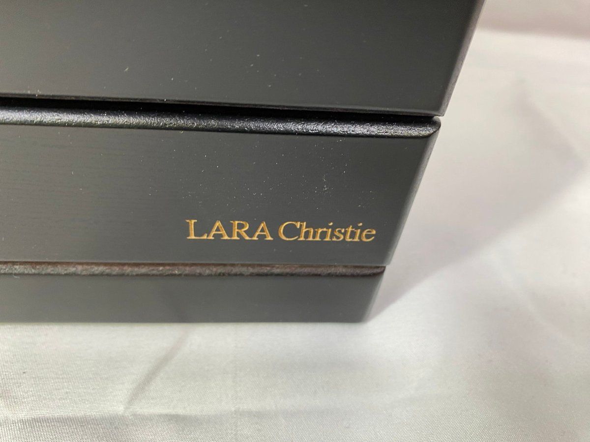 未使用品】Lara christie ララクリスティー 木製 ミラー付き 3段