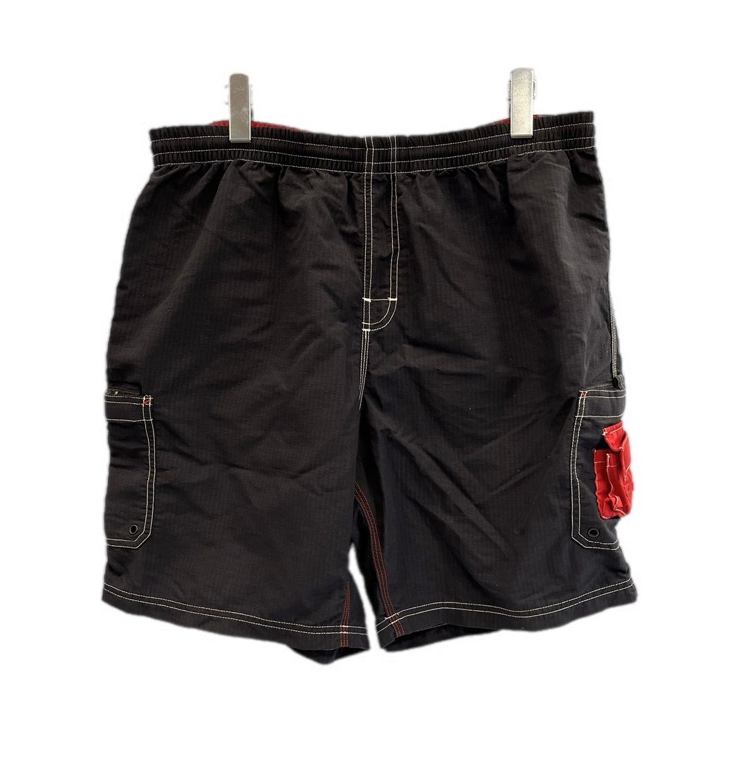 ステューシー STUSSY 00s 00's OLD STUSSY ナイロンショーツ サーフパンツ 水陸両用 ハーフパンツ 黒 ハーフパンツ ブラック Lサイズ 101MB-997