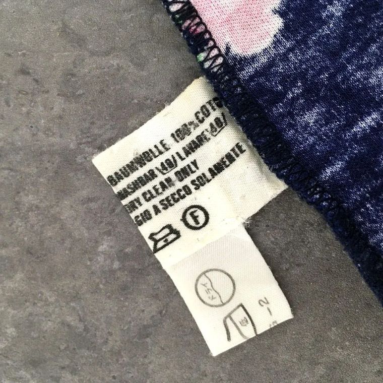 送料込み！ 美品 LEONARD トップス S ネイビー 花柄 コットン 598 