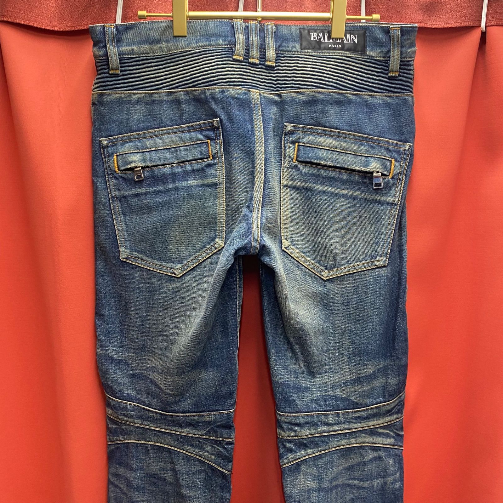 BALMAIN バルマン デニムパンツ ジーパン スリムフィット バイカー