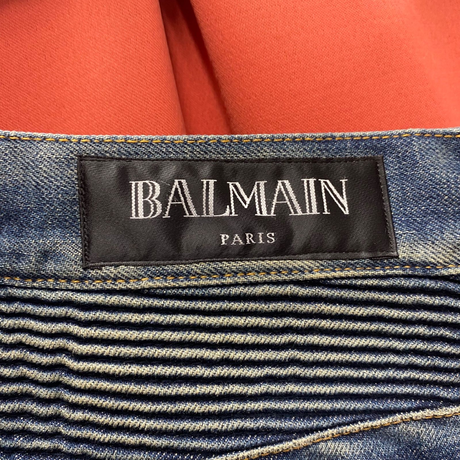 BALMAIN バルマン デニムパンツ ジーパン スリムフィット バイカー 