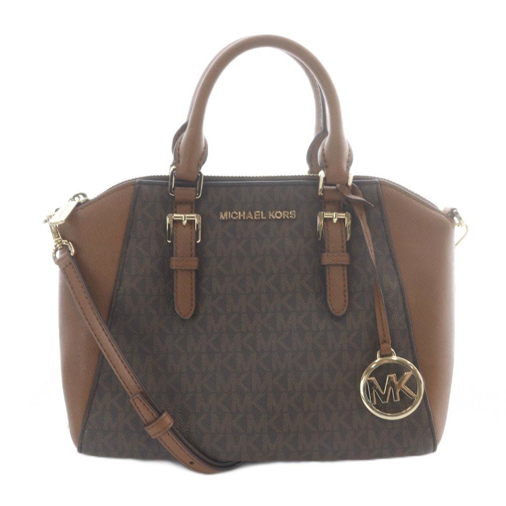 マイケルコース MICHAEL KORS ハンドバッグ ショルダーバッグ 2WAY 総柄 ブラウン 茶色