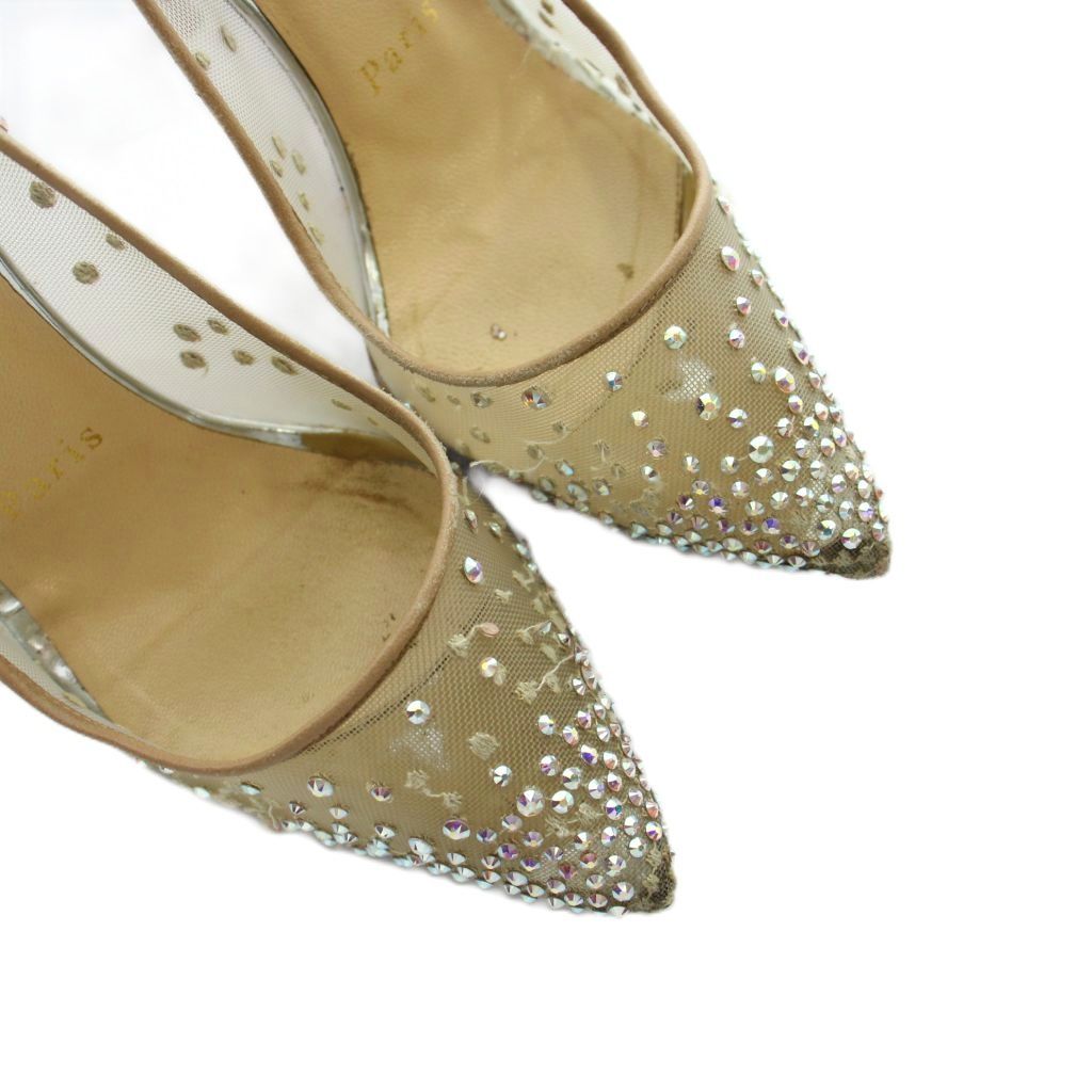 クリスチャンルブタン Christian louboutin パンプス メッシュ