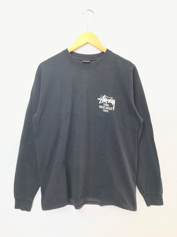 【中古品】 STUSSY ステューシー × DOVER STREET MARKET GINZA ドーバー ストリートマーケット 銀座 L/S T-SHIRT ロゴTシャツ 長袖Tシャツ 【142-260520-na-16-tagh】