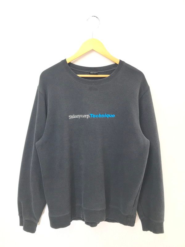 【中古品】 STUSSY ステューシー CORP.TECHNIQUE SWEATSHIRT スウェットシャツ トレーナー 【142-260520-na-17-tagh】