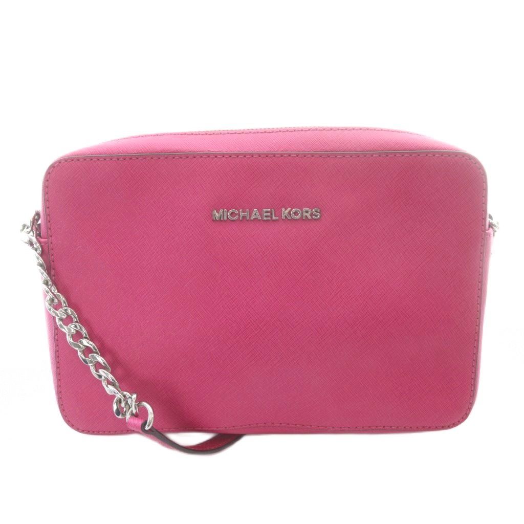 マイケルコース MICHAEL KORS JET SET ショルダーバッグ レザー チェーンストラップ ピンク