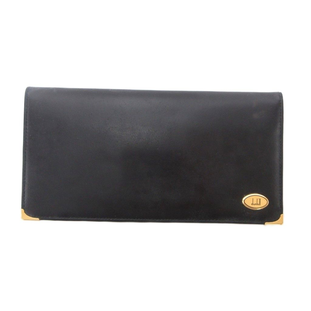 ダンヒル dunhill 二つ折り 長財布 ウォレット レザー ロゴ 黒 ブラック /JS ■GY11 8,066円
