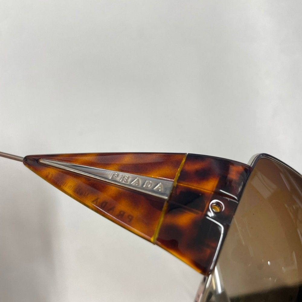 プラダ PRADA SPR 68H スクエア サングラス ダブルブリッジ べっ甲調