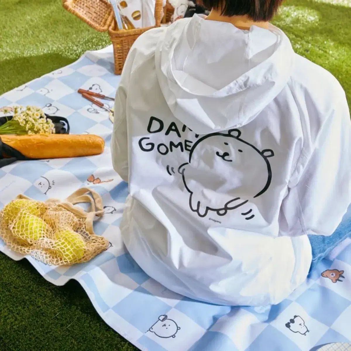 SPAO 自分ツッコミくま ライト ウィンドブレーカー