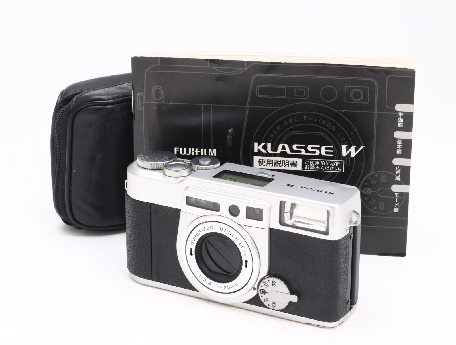AB- (良品) FUJIFILM 富士フイルム KLASSE W シルバー 初期不良返品
