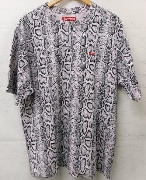 【中古】Supreme ｼｭﾌﾟﾘｰﾑ small box tee snake ｱﾆﾏﾙ柄 半袖ｶｯﾄｿｰ ﾋﾟﾝｸ ﾌﾞﾗｯｸ M 991880533