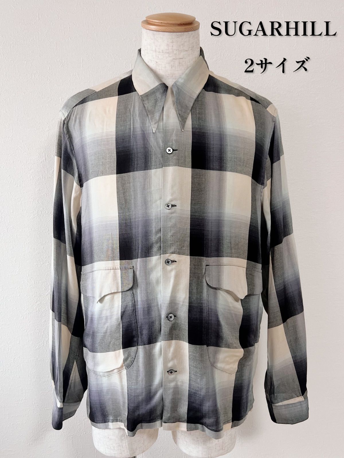 シュガーヒル　ネルシャツ SUGARHILL シュガーヒル ネルシャツ 2 OMBRE OPEN-COLLER SHIRT - メルカリ