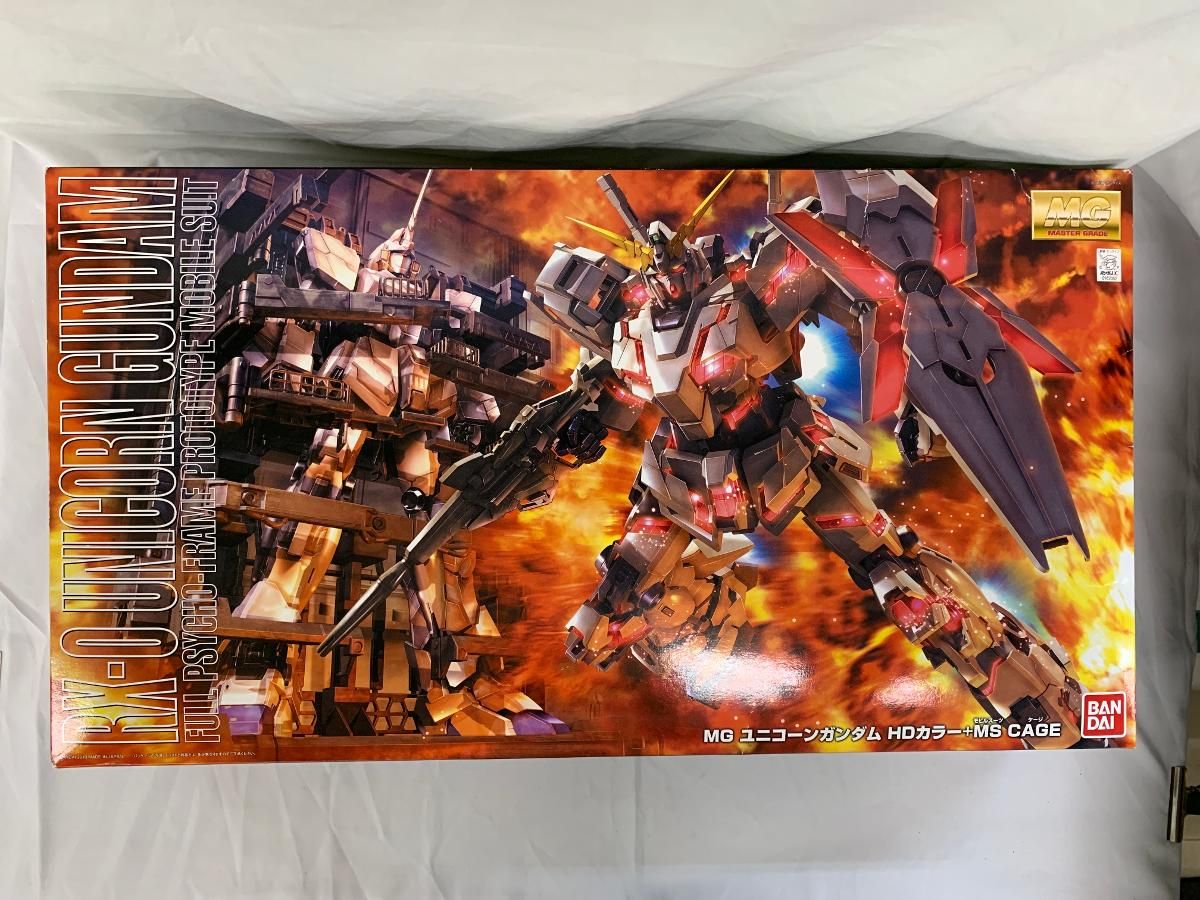 ♪MG 1/100 RX-0 ユニコーンガンダム HDカラー ＋ MSCAGE （機動戦士ガンダムUC）■＊同梱不可
