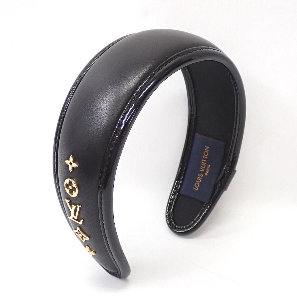 Ft1350081 ルイ・ヴィトン ヘアバンド カチューシャ ヘアアクセサリー モノグラム M77396 ブラック レディース LOUIS VUITTON 中古 34,320円
