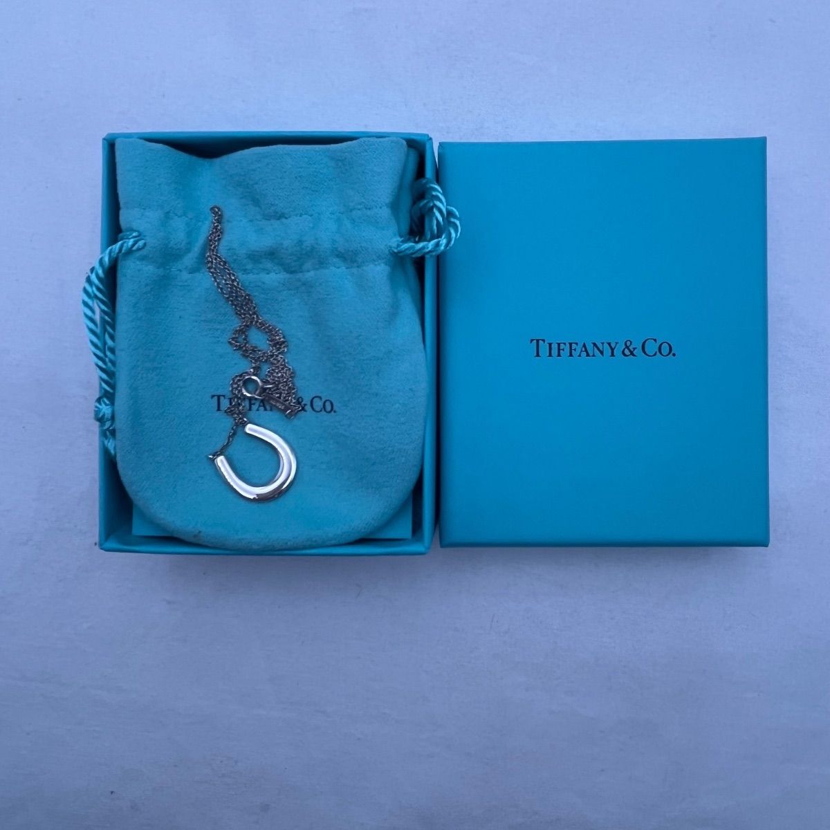 ▽TIFFANY＆Co.　ティファニーアンドコー　ホースシューネックレス　Ag925　箱、布袋付　11031