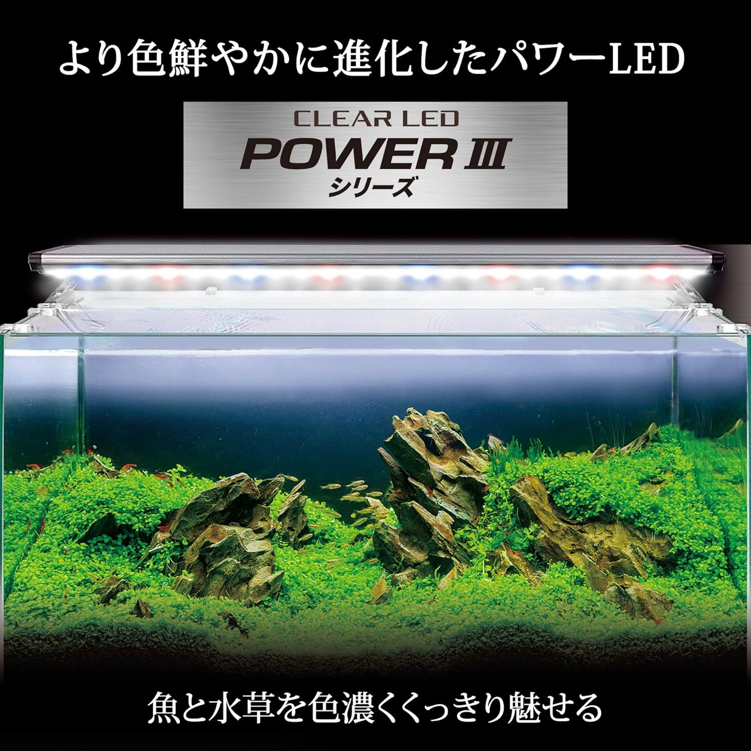 中古】ジェックス クリア LED POWER3 900[幅90cm水槽用]赤青白3色