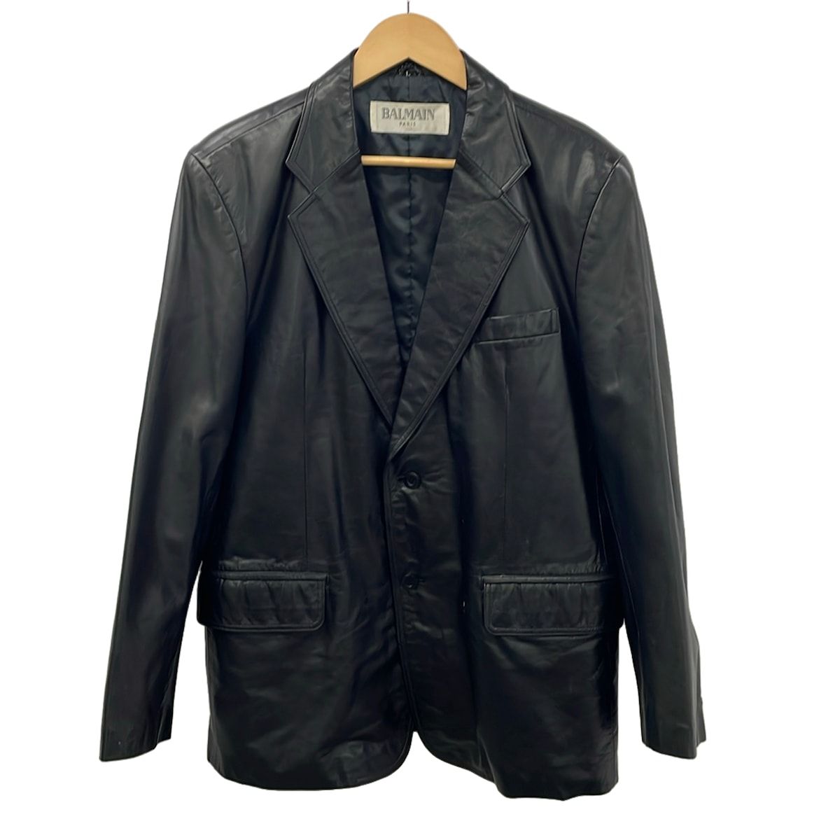 BALMAIN(バルマン) ジャケット サイズL メンズ美品 - 黒 長袖/秋