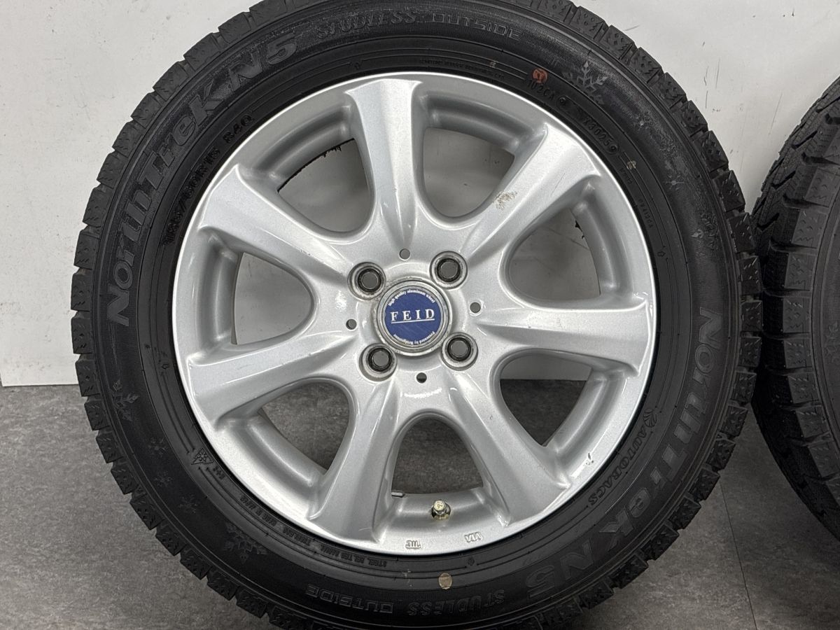 2025年製 バリ溝】FEID 15in 6J +45 PCD100 ノーストレック N5 185
