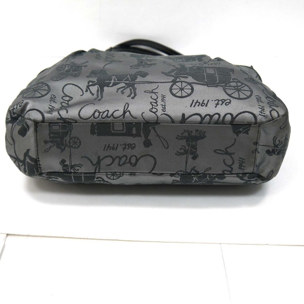 ◇COACH コーチ ホースアンドキャリッジ ギャラリートート 馬車柄 総柄