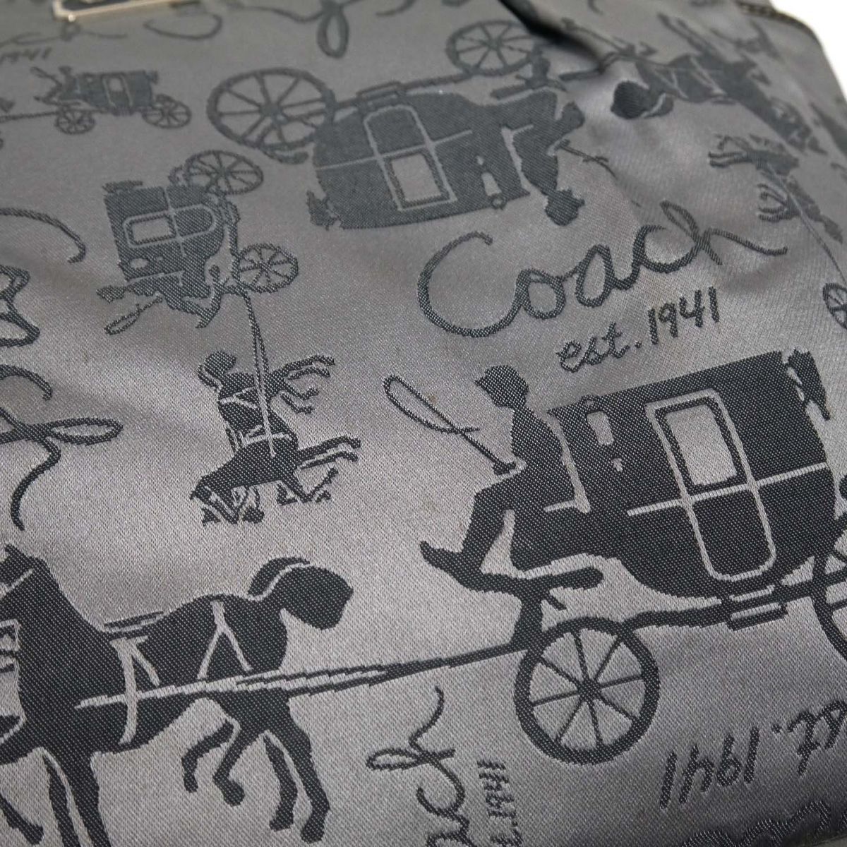 ◇COACH コーチ ホースアンドキャリッジ ギャラリートート 馬車柄 総柄