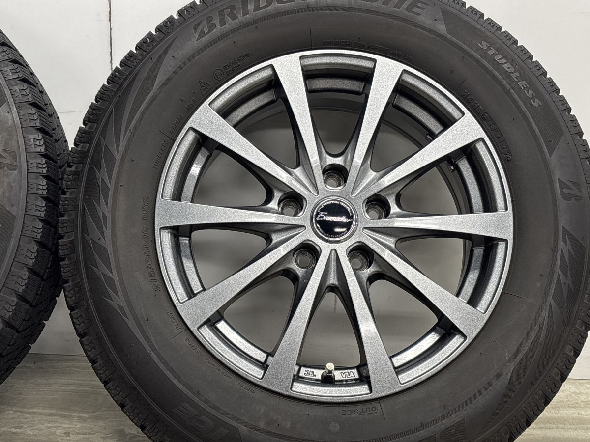 美品】エクシーダー16in 6.5J +38 PCD114.3 ブリヂストン ブリザック