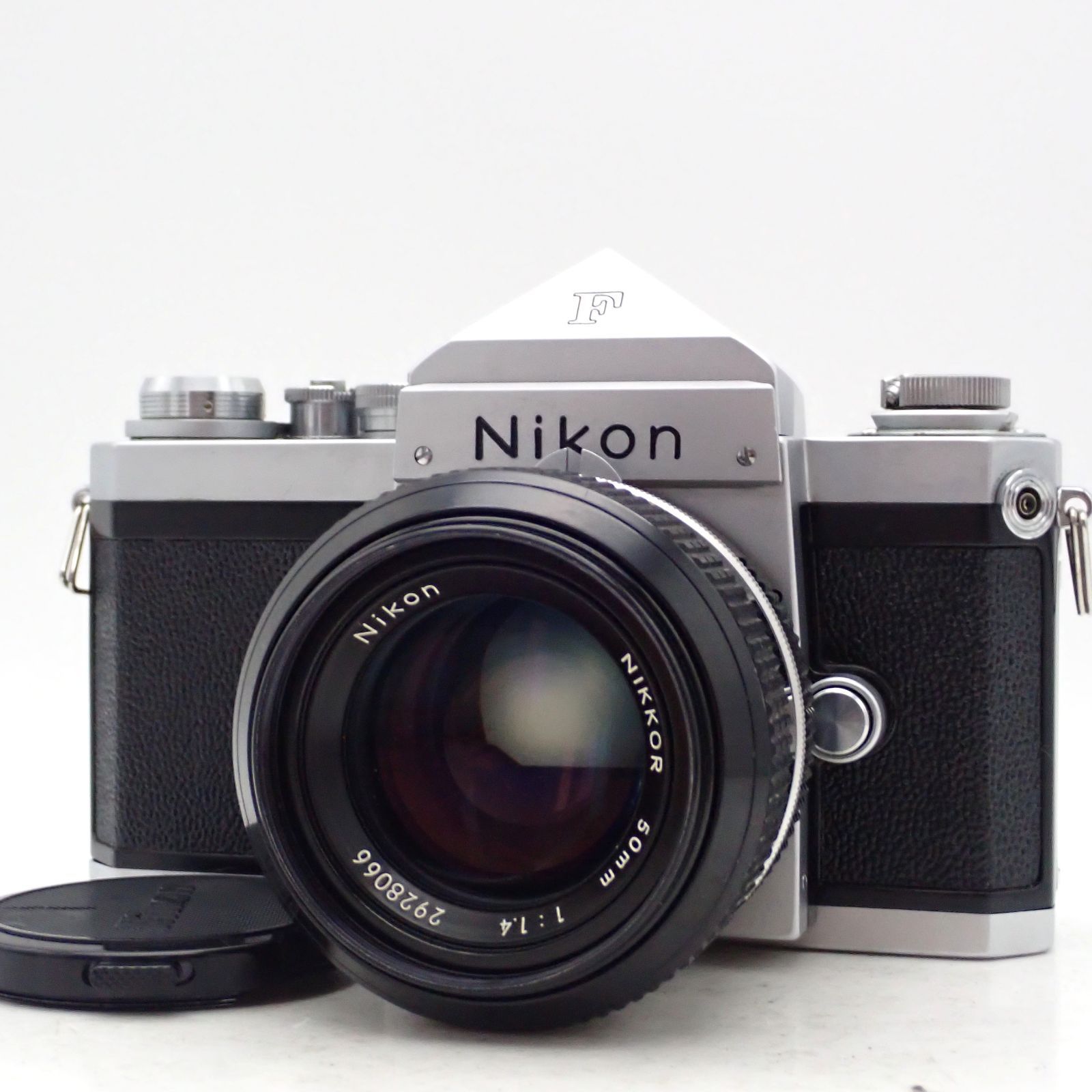 Nikon F アイレベル 前期型 富士山刻印 6741628 一眼レフフィルムカメラ フラッグシップ機 Nikon New Nikkor 50mm f1.4 標準 単焦点 プライム マニュアル オールドレンズ
