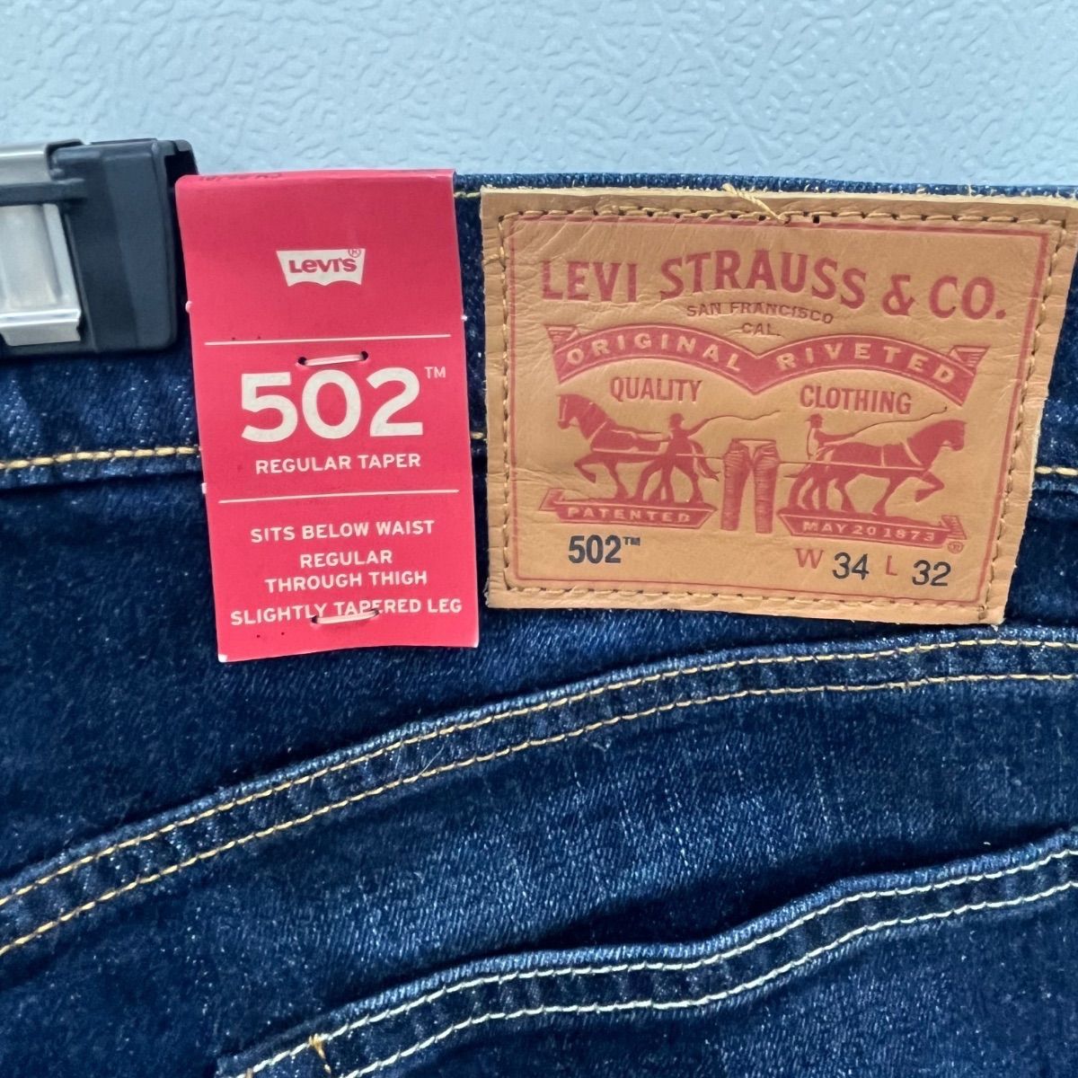 ▽未使用品　Levi's　リーバイス　ストレートデニムパンツ　502　W34L32　11036